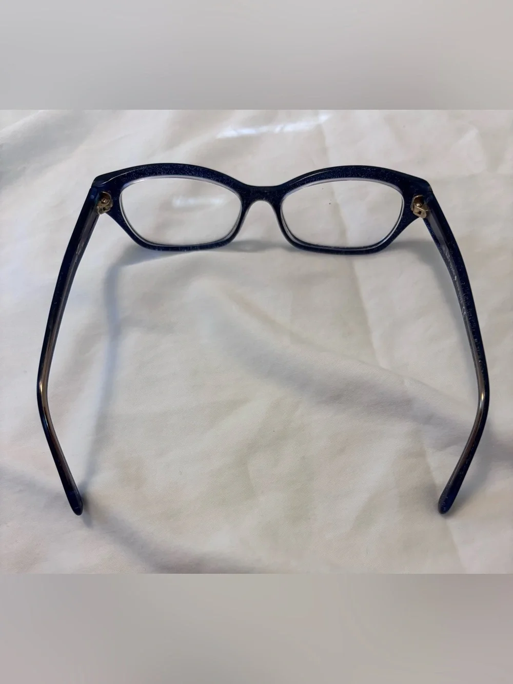 Kate Spade VIVI Navy Blue Glitter Cat Eye Eyeglasses Frames